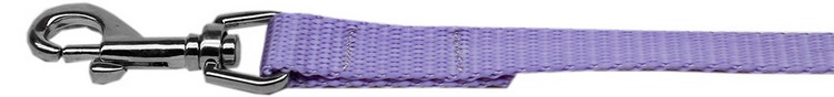 Plain Nylon Pet Leash 1in by 4ft Lavender